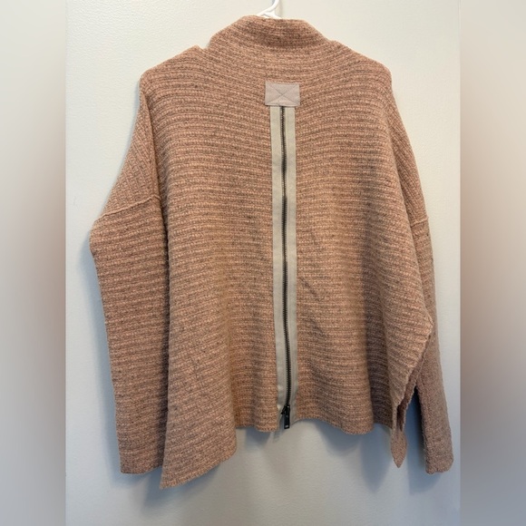 Free People Ribbed Turtleneck Sweater in Brown - Picture 2 of 5